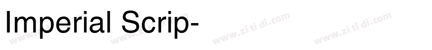 Imperial Scrip字体转换
